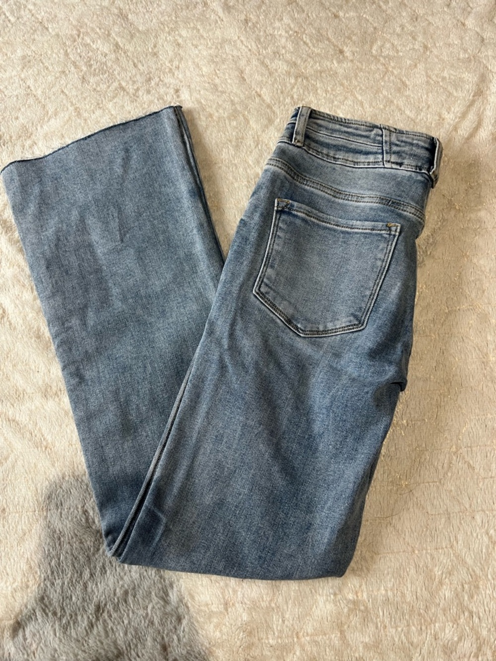 Flying Monkey High-Rise Light Wash Flare Jeans - 26 - Picture 2 of 5
